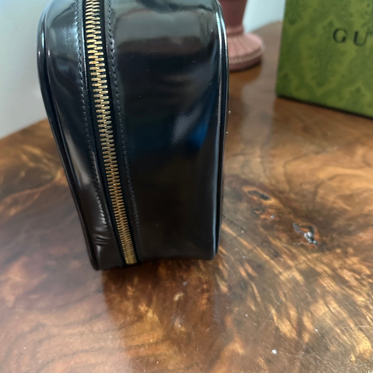 The Junco Crossbody/Clutch - Larger Orvis bags Gucci Bamboo Cosmetic Bag in Black Leather (Vertical)