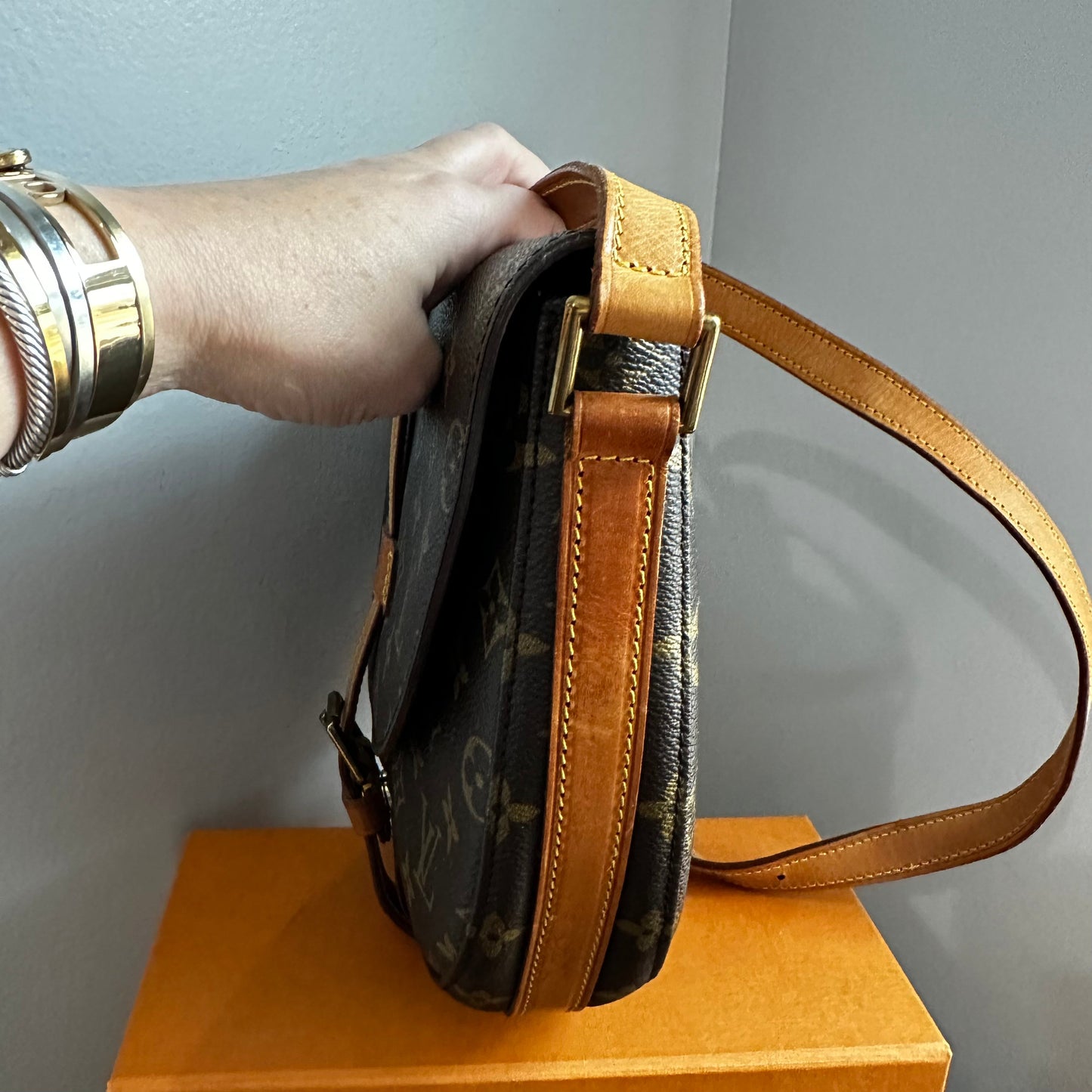 The Dove Crossbody -Orvis bags LV Monogram in Vachetta