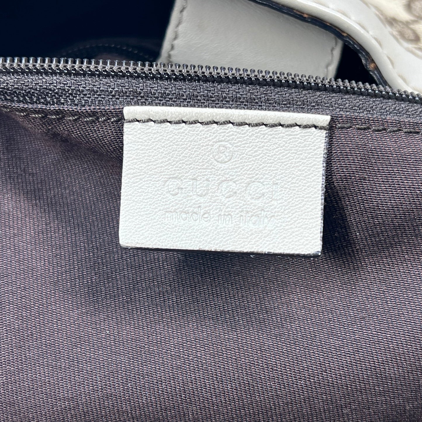 GUCCI Sukey Cream Beige GG Canvas Large Tote Bag