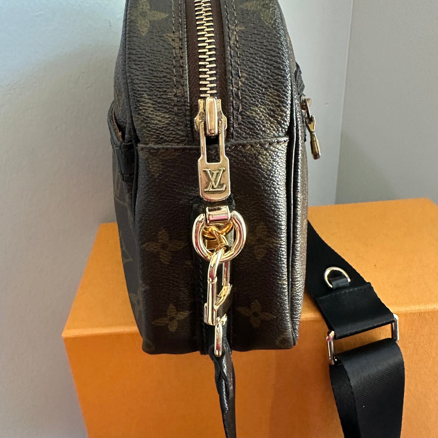 The Cockatiel Crossbody -Orvis bags LV Monogram in Black
