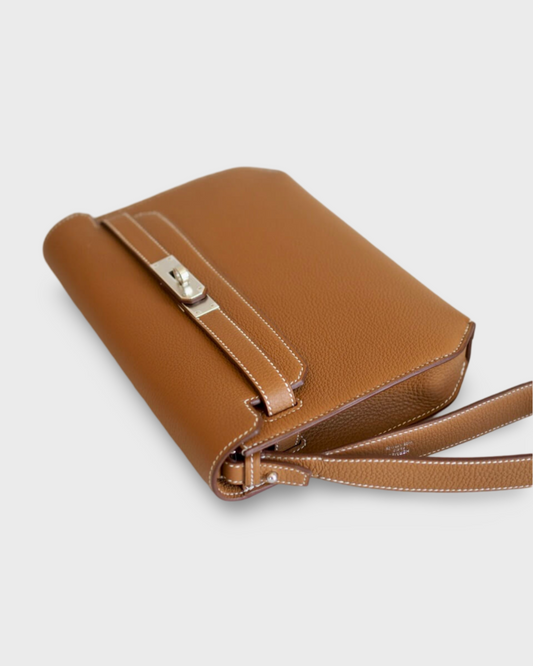 Hermes Kelly Depeches 25 Gold Galop PHW