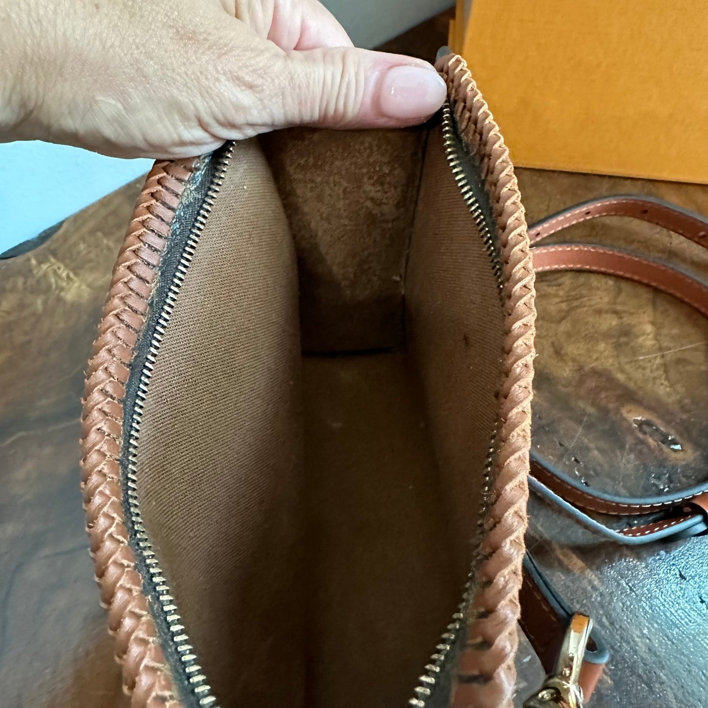 The Cygnet Crossbody -Orvis bags Monogram in Whiskey