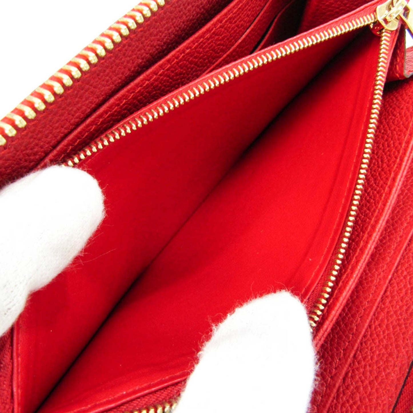 Louis Vuitton Zippy Wallet Red Canvas Wallet