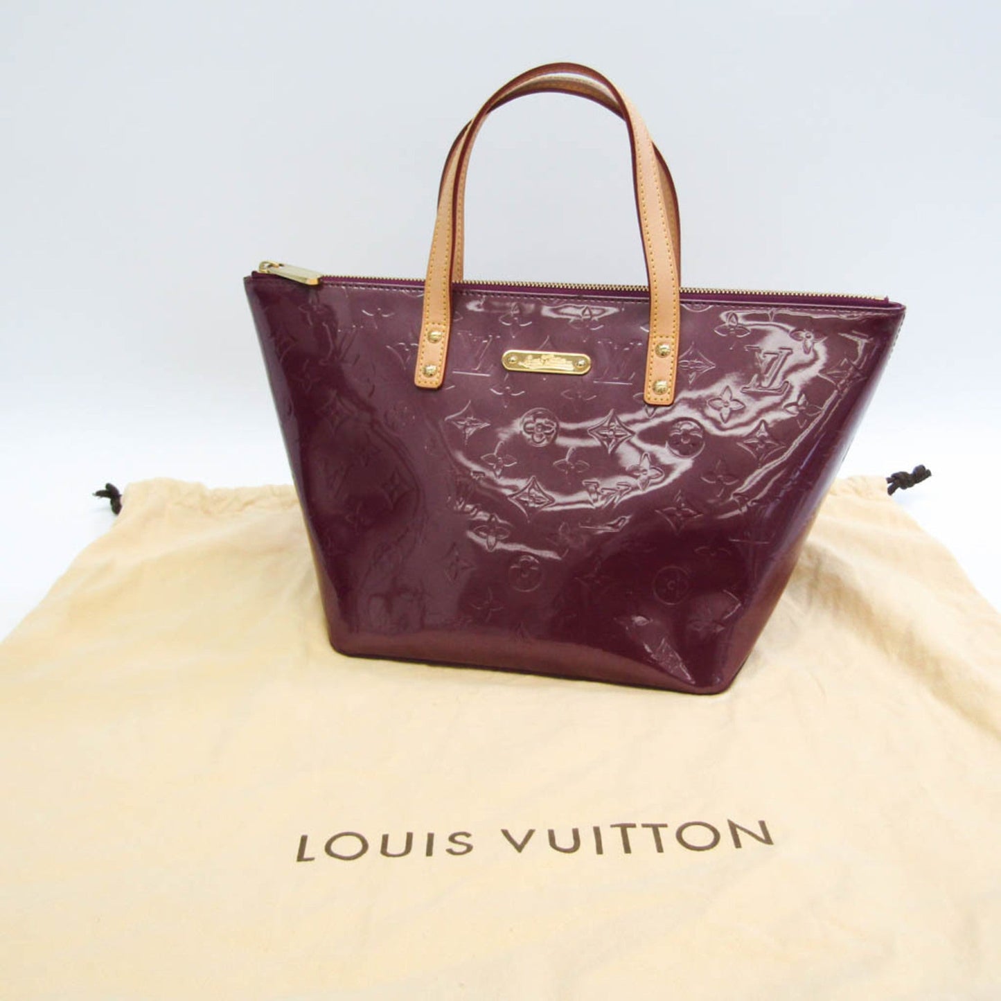 Louis Vuitton Bellevue Pm Purple Patent Leather Handbag