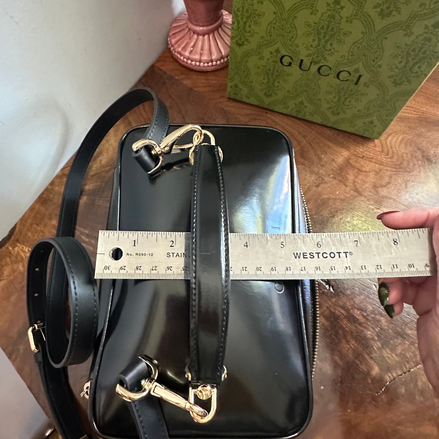 The Junco Crossbody/Clutch - Larger Orvis bags Gucci Bamboo Cosmetic Bag in Black Leather