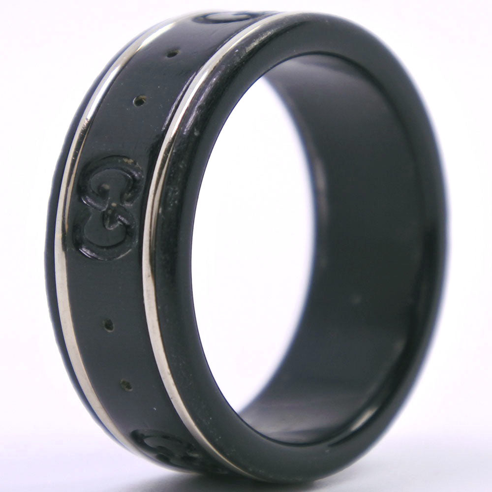 Gucci Icon Black Ceramic Ring Jewelry