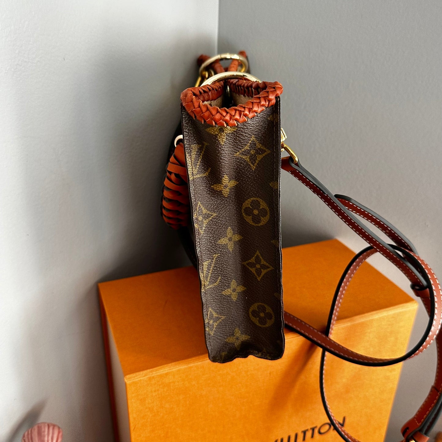 The Swan Crossbody -Orvis bags Monogram in Whiskey