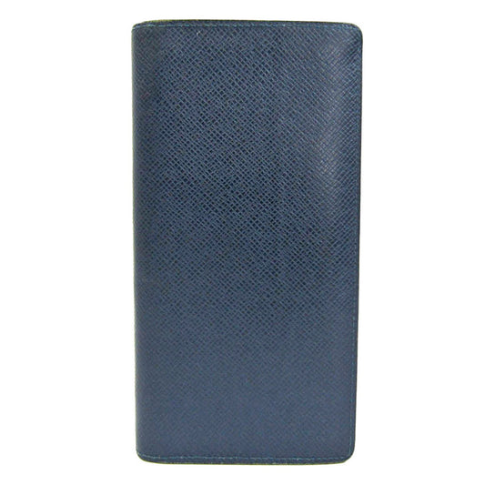 Louis Vuitton Portefeuille Brazza Navy Leather Wallet  ()