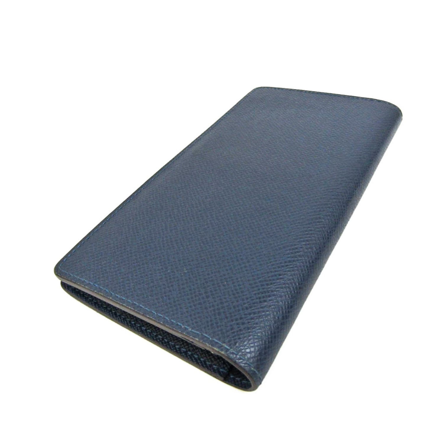 Louis Vuitton Portefeuille Brazza Navy Leather Wallet