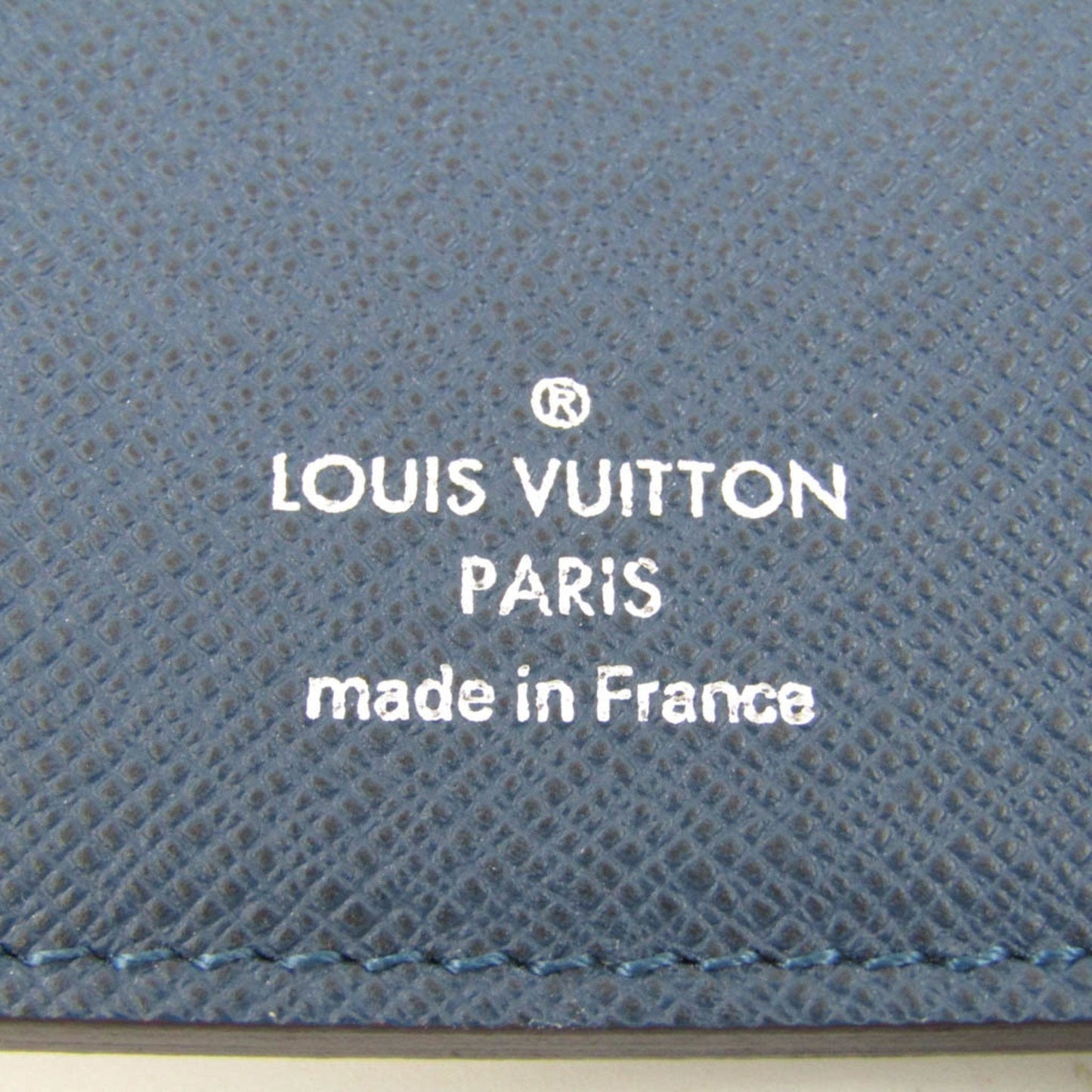 Louis Vuitton Portefeuille Brazza Navy Leather Wallet