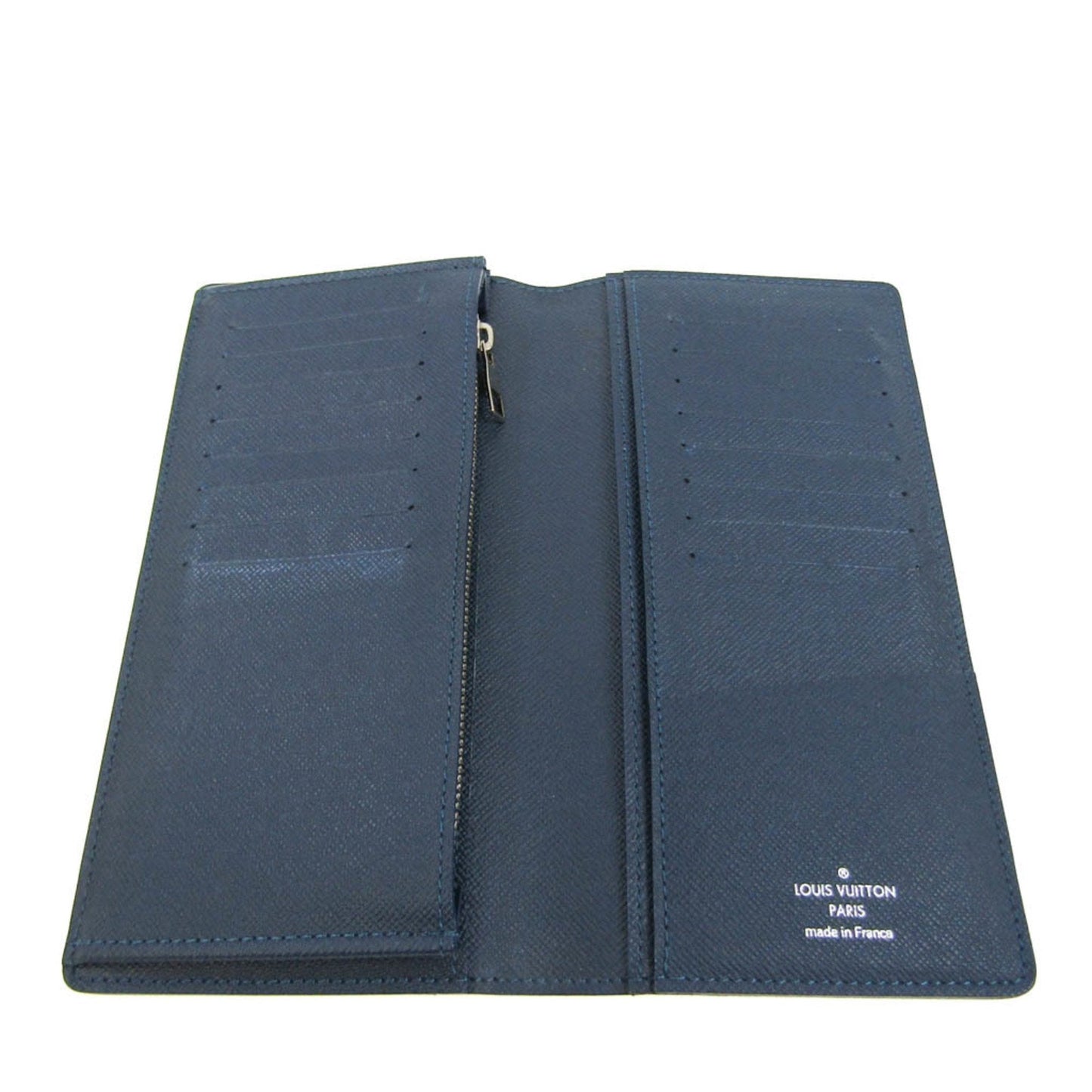 Louis Vuitton Portefeuille Brazza Navy Leather Wallet