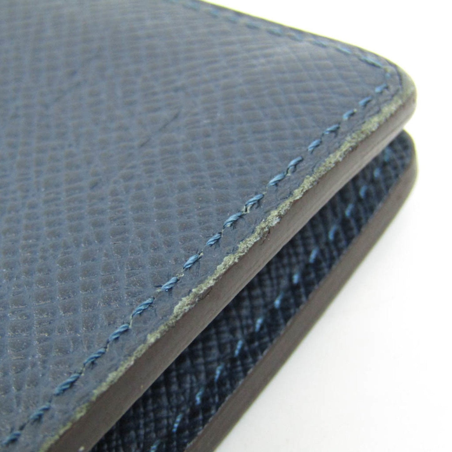Louis Vuitton Portefeuille Brazza Navy Leather Wallet