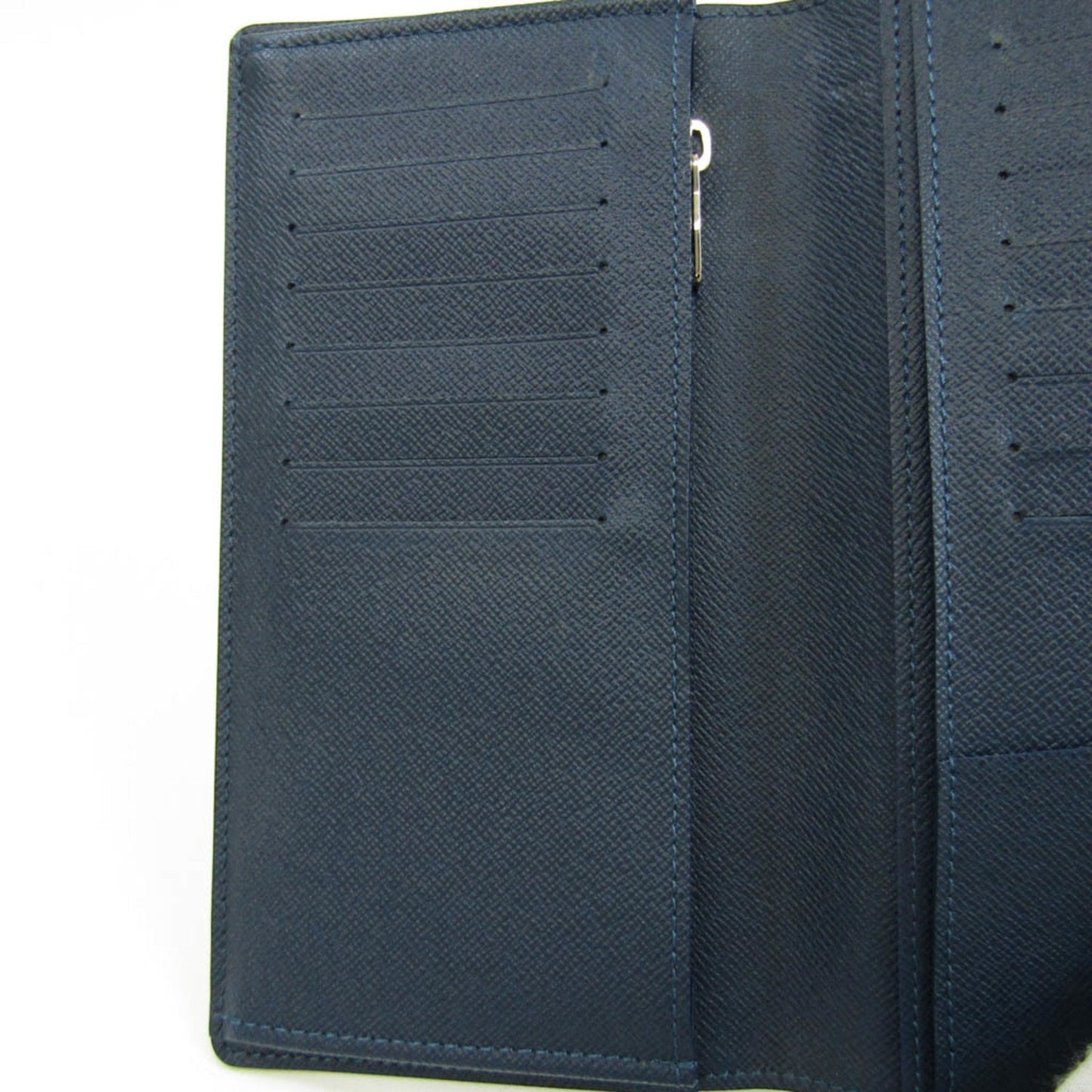 Louis Vuitton Portefeuille Brazza Navy Leather Wallet