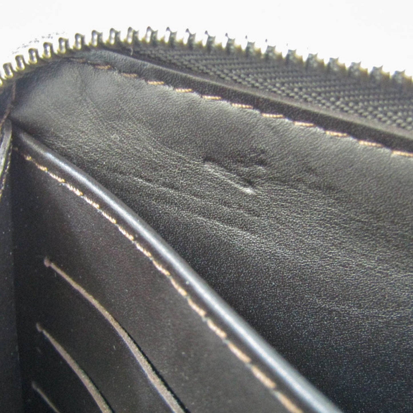 Louis Vuitton Zippy Organizer Brown Leather Wallet