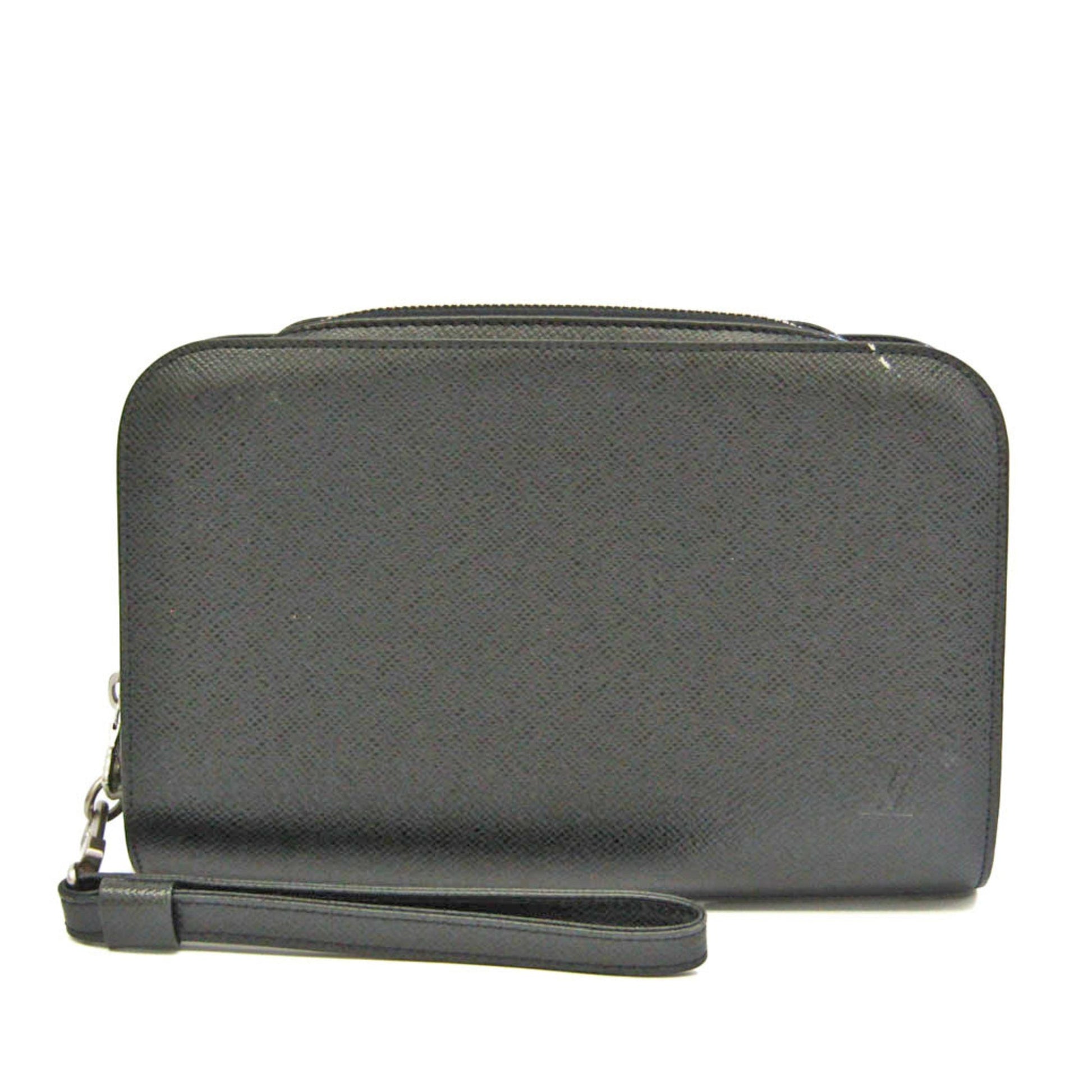 Louis Vuitton Baikal Black Leather Clutch Bag ()