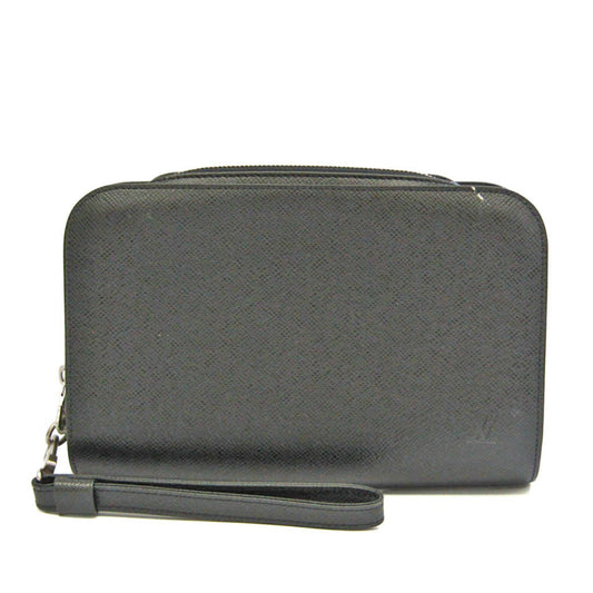 Louis Vuitton Baikal Black Leather Clutch Bag ()
