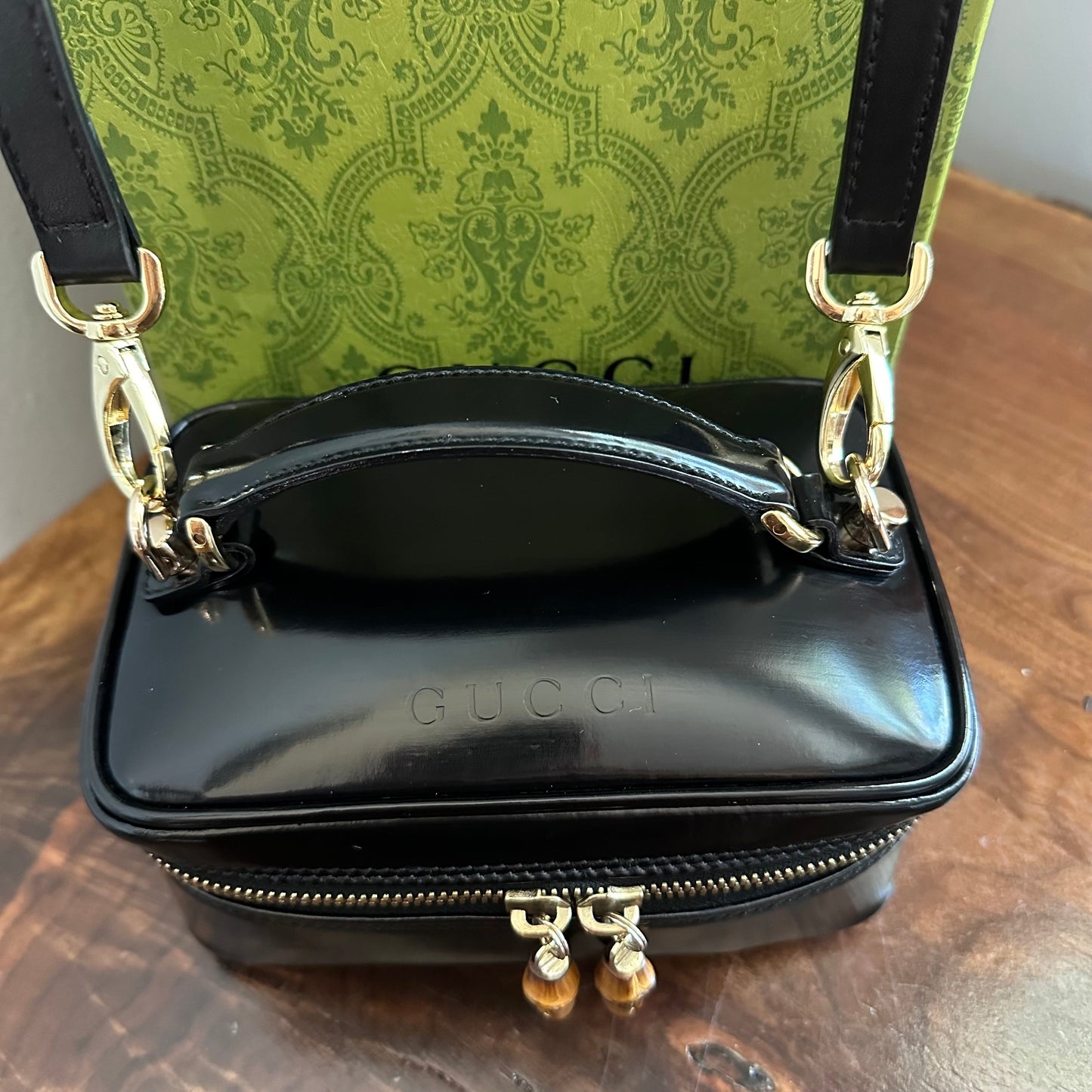 The Junco Crossbody/Clutch -Orvis bags Gucci Bamboo Cosmetic Bag in Black Leather