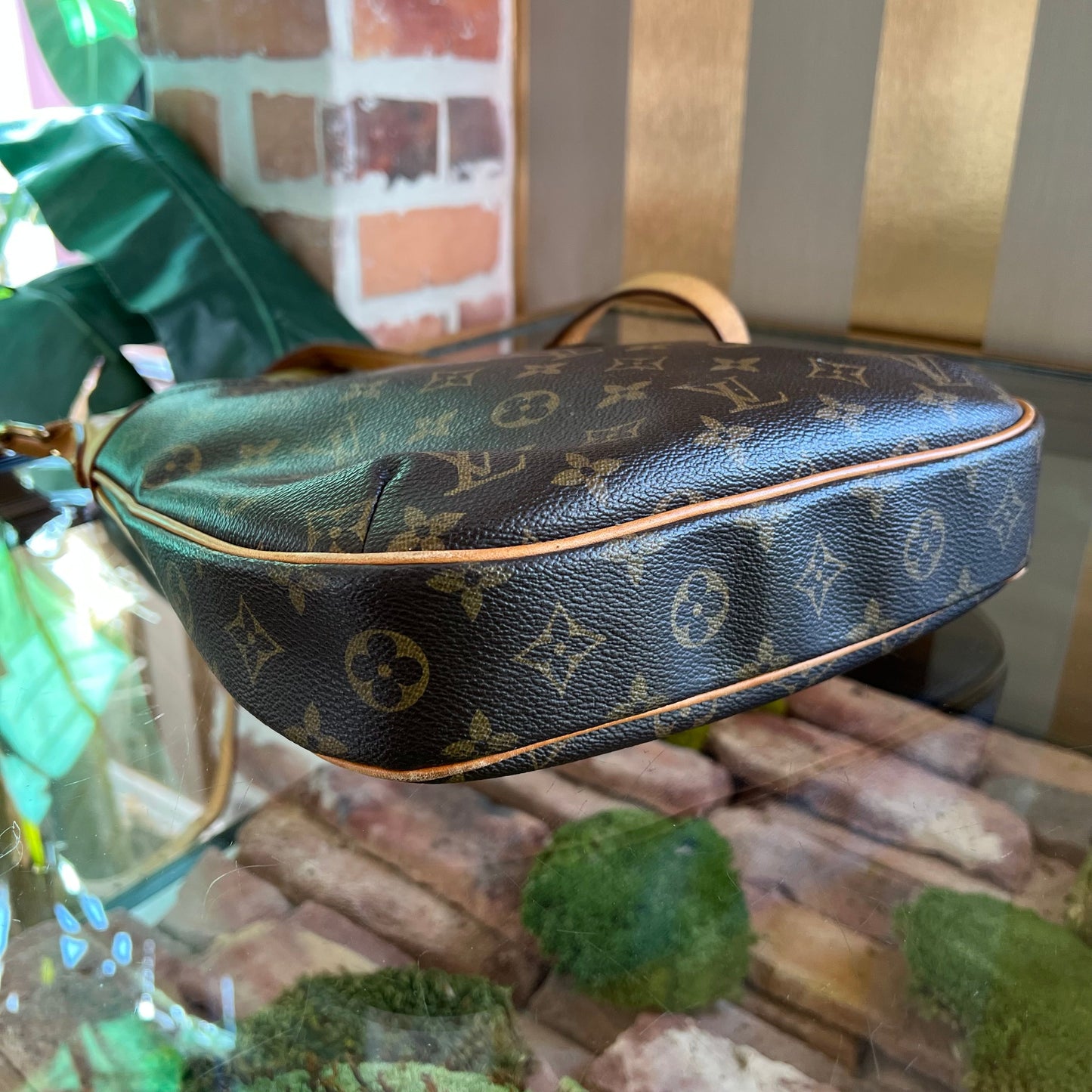 LOUIS VUITTON Odeon PM Brown Monogram Canvas Crossbody Bag