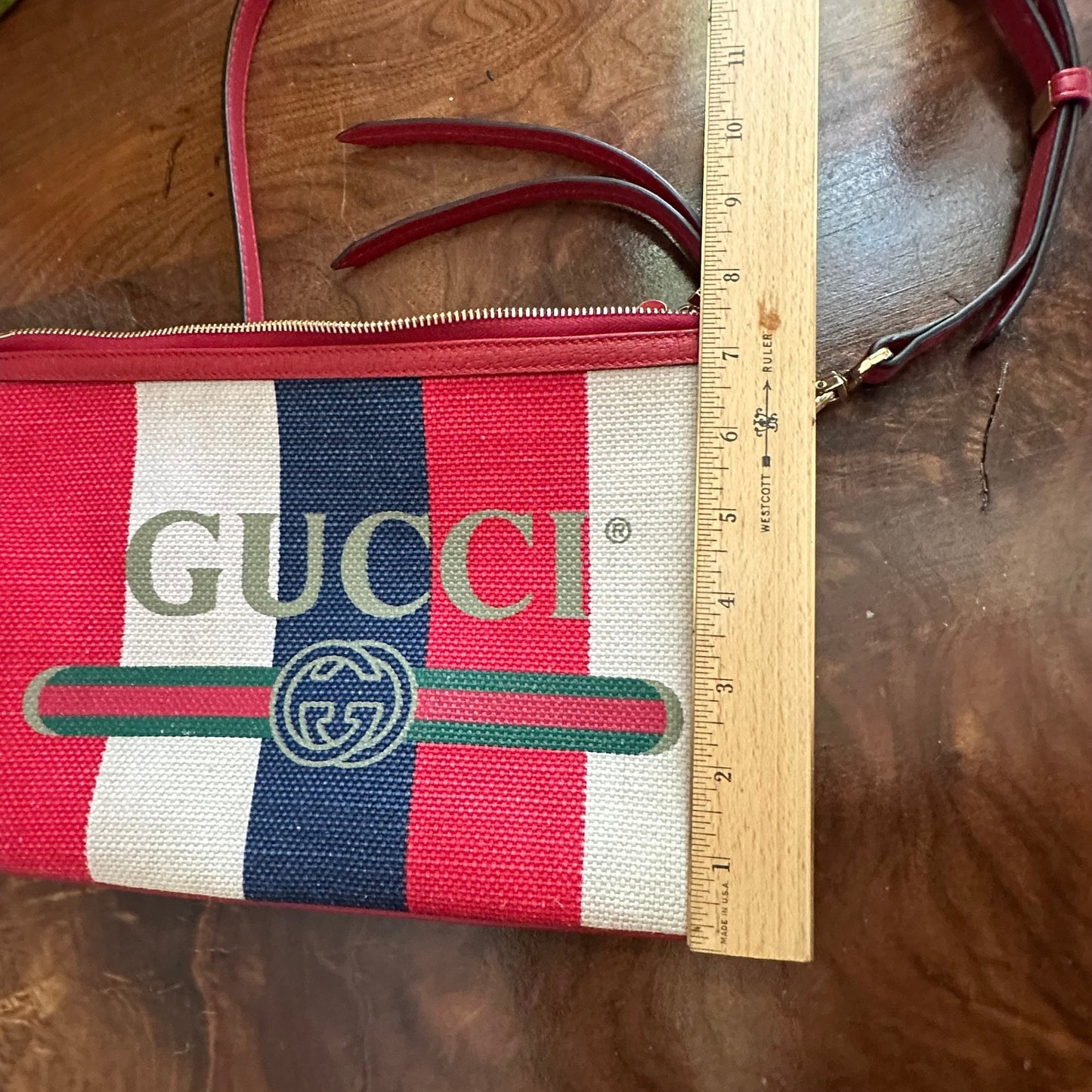 The Junco Crossbody - Red/White/Blue Orvis bags Gucci GG