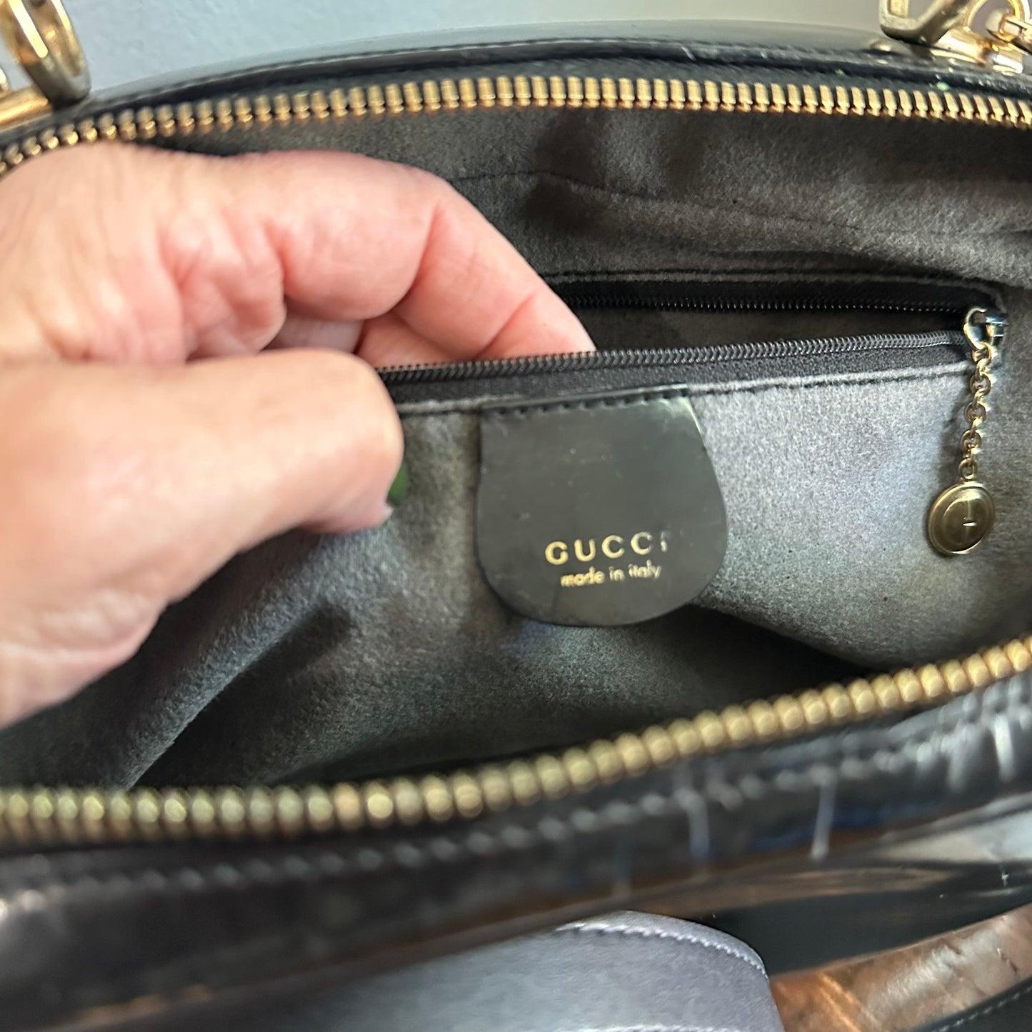 The Junco Crossbody/Clutch - Larger Orvis bags Gucci Bamboo Cosmetic Bag in Black Leather (Vertical)