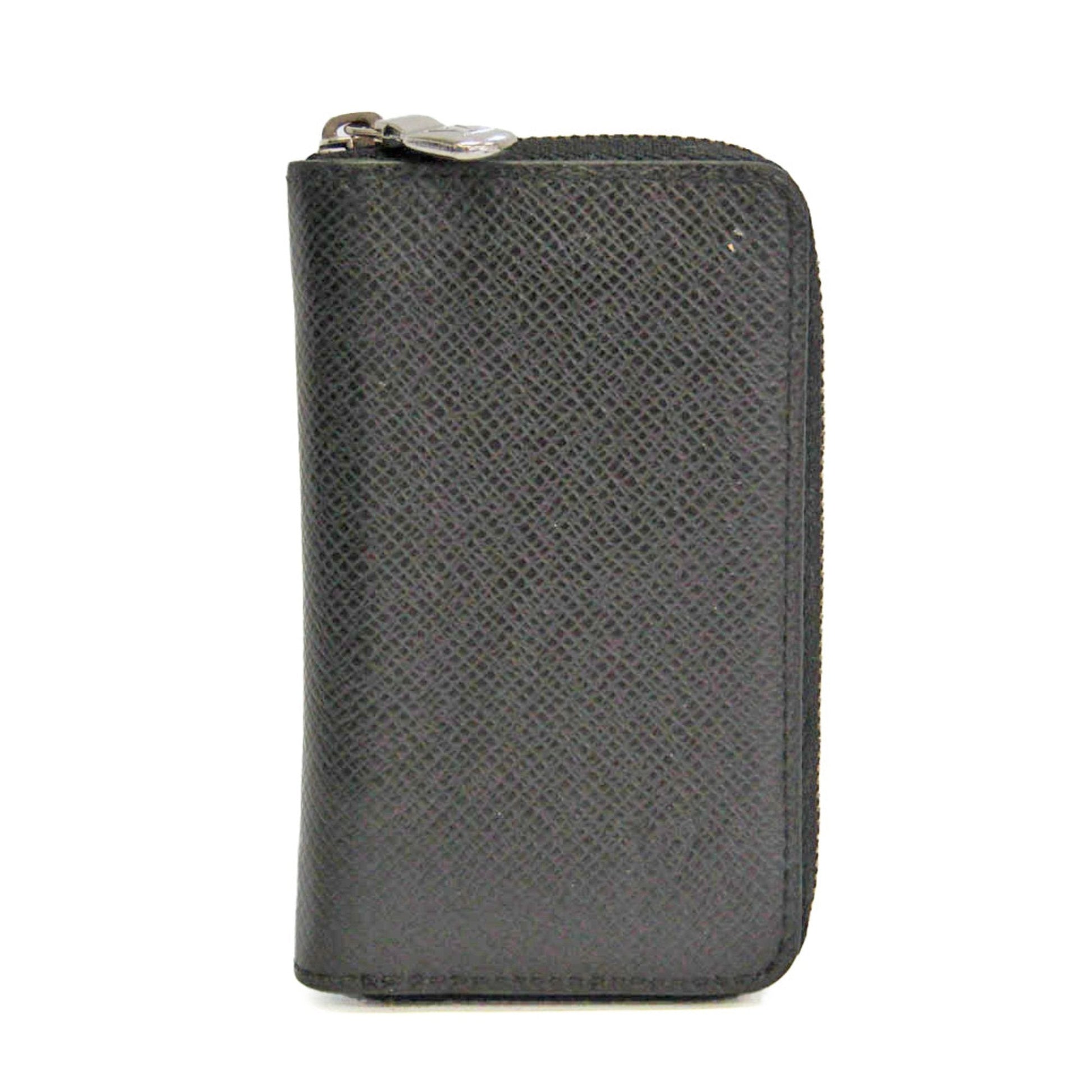 Louis Vuitton Black Leather Wallet  ()