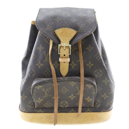 Louis Vuitton Montsouris Brown Canvas Backpack Bag ()