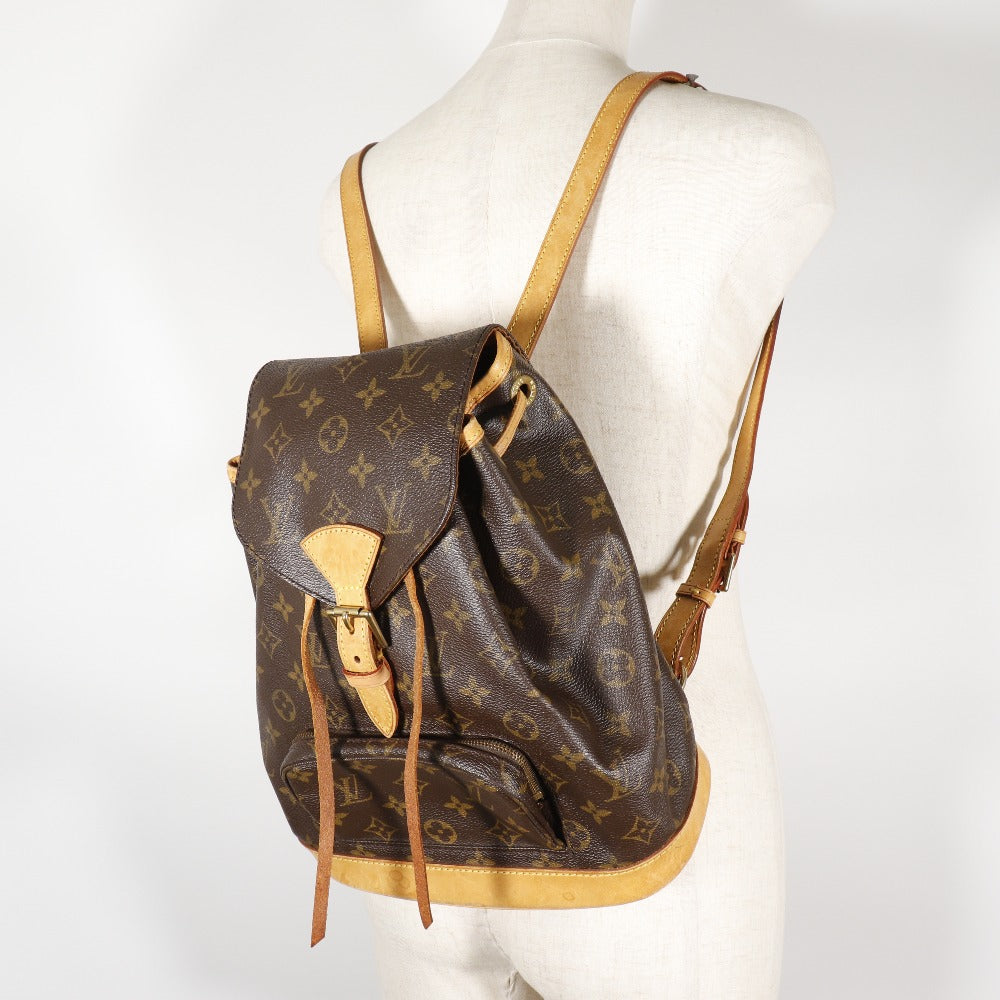 Louis Vuitton Montsouris Brown Canvas Backpack Bag