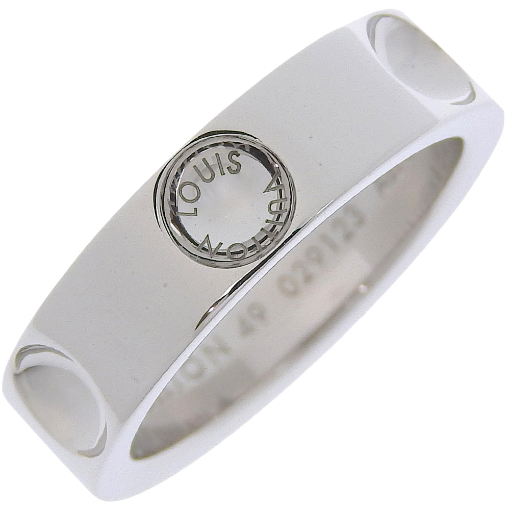 Louis Vuitton Empreinte Silver White Gold Ring Jewelry ()