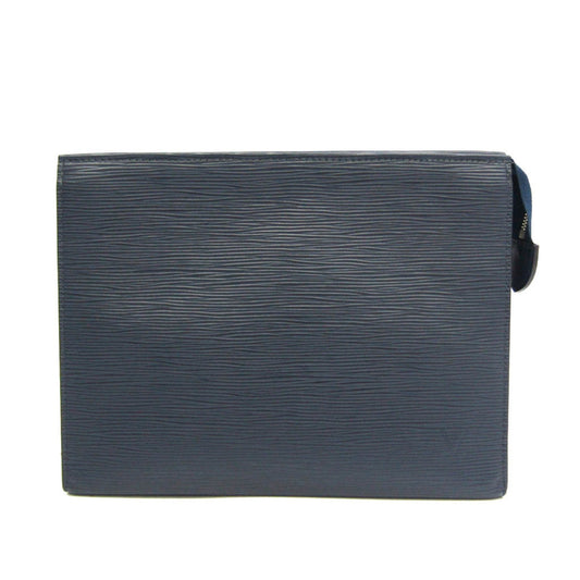 Louis Vuitton Poche Toilette Navy Leather Clutch Bag ()