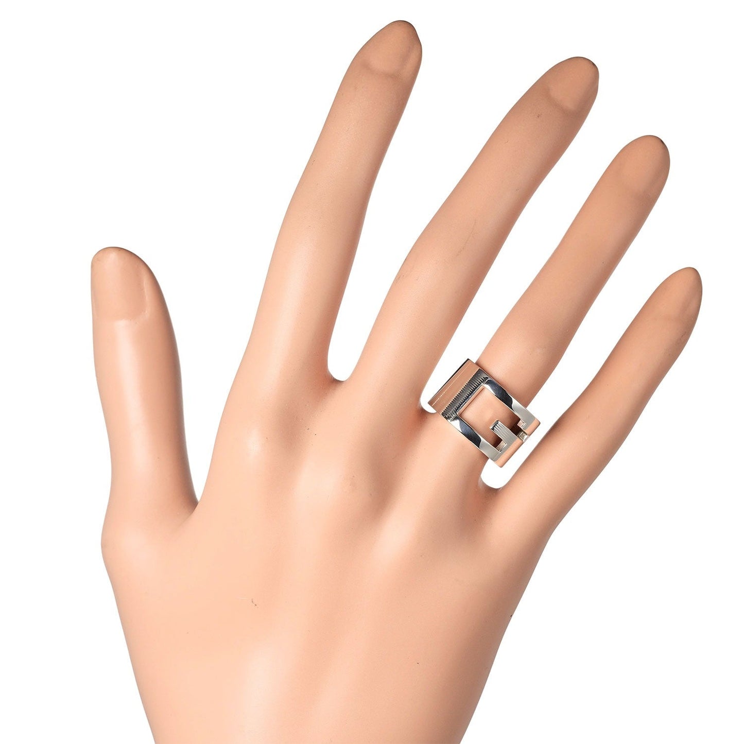 Gucci Logo G Silver Silver Ring Jewelry