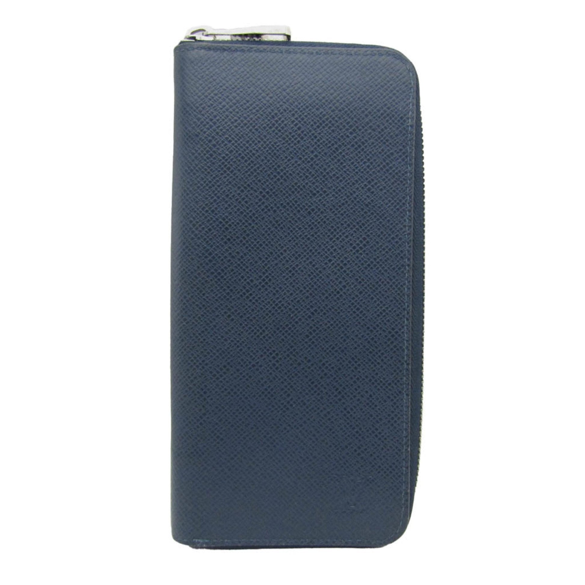 Louis Vuitton Zippy Wallet Vertical Navy Leather Wallet  ()