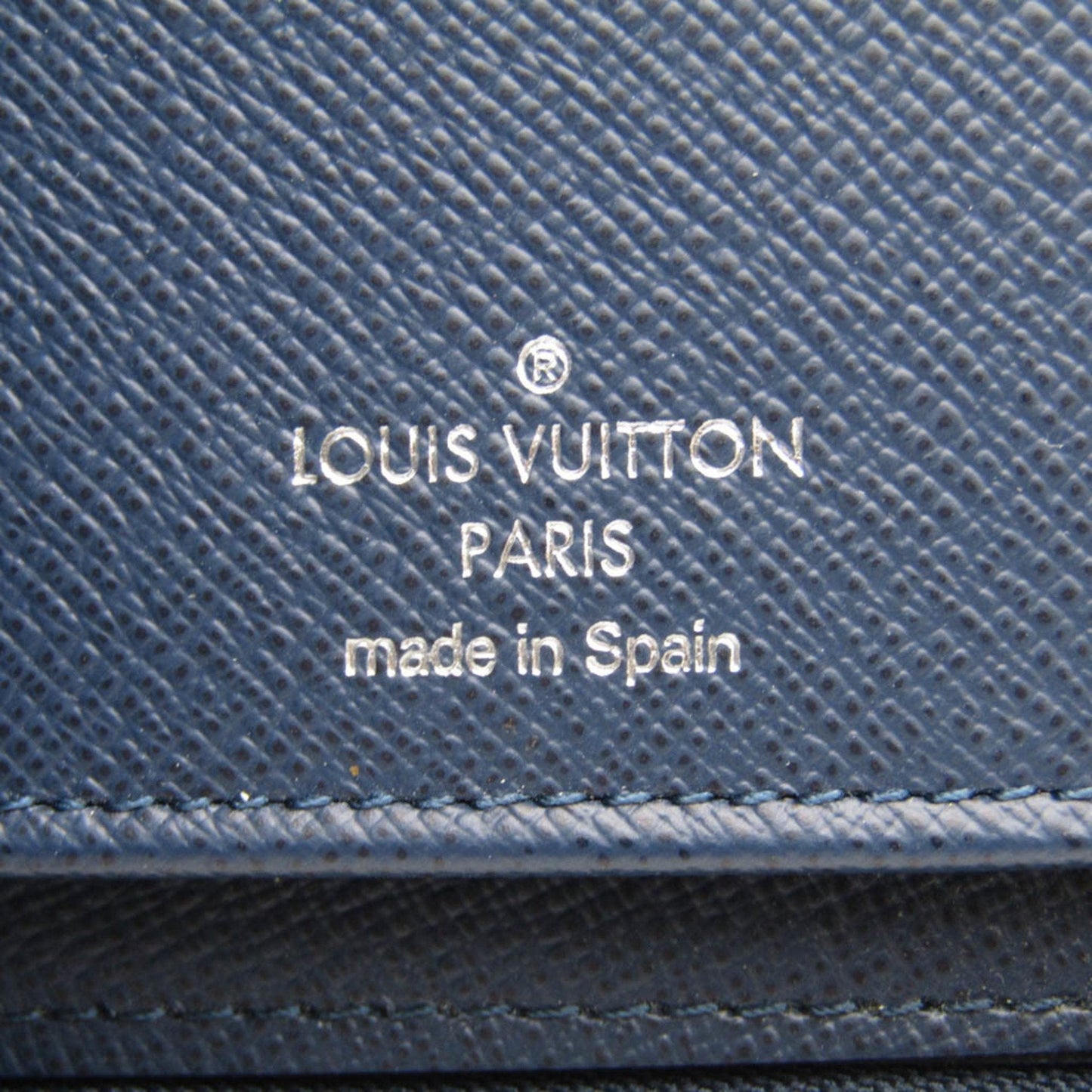 Louis Vuitton Zippy Wallet Vertical Navy Leather Wallet