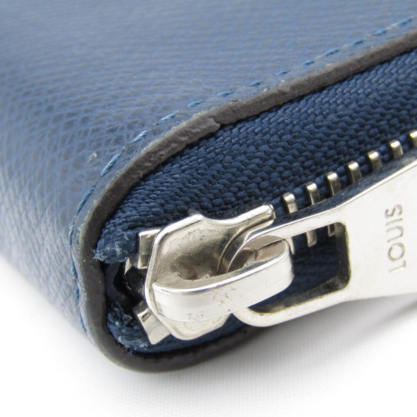 Louis Vuitton Zippy Wallet Vertical Navy Leather Wallet