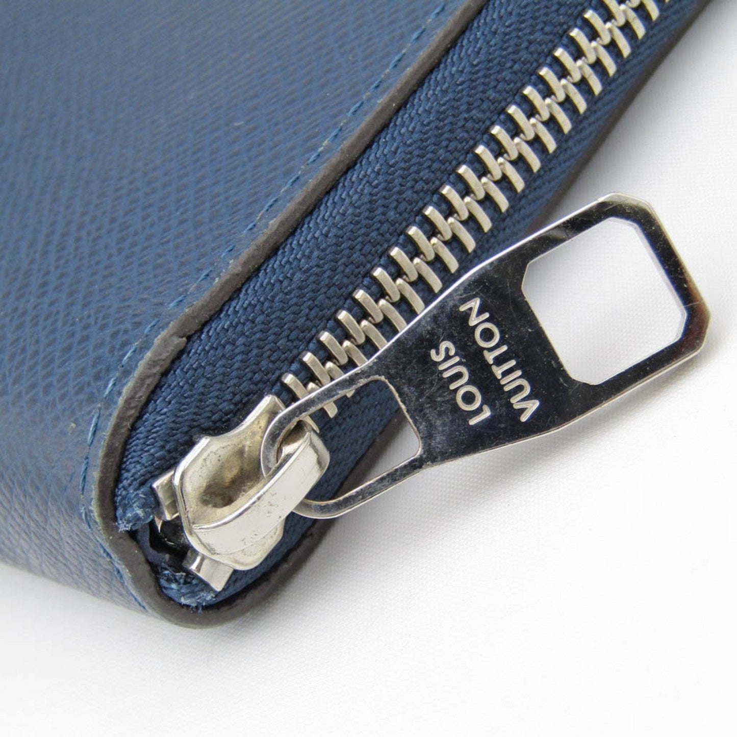 Louis Vuitton Zippy Wallet Vertical Navy Leather Wallet