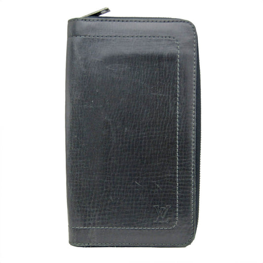 Louis Vuitton Portefeuille Zippy Grey Leather Wallet  ()