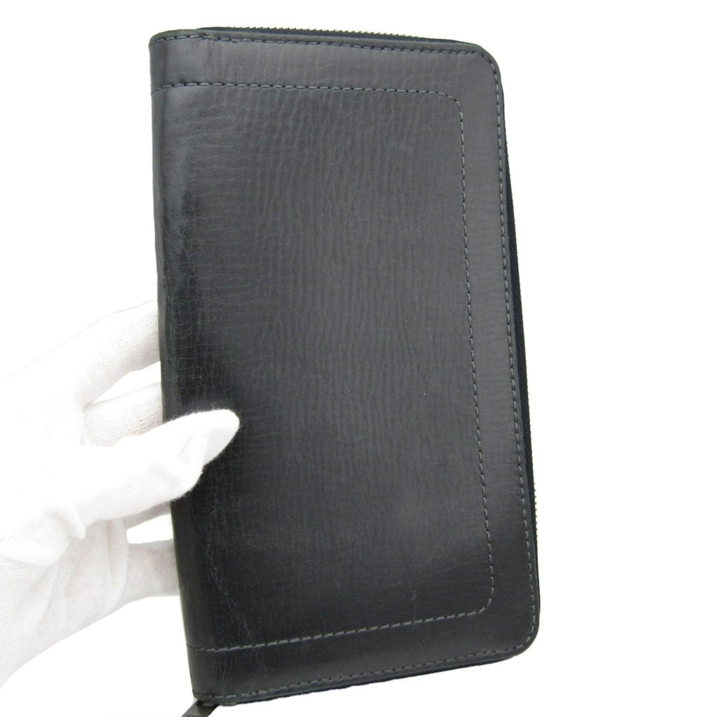 Louis Vuitton Portefeuille Zippy Grey Leather Wallet