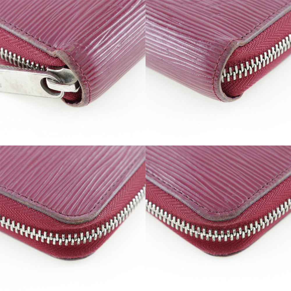 Louis Vuitton Zippy Wallet Red Leather Wallet