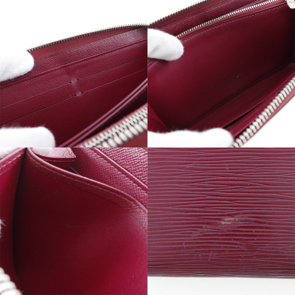 Louis Vuitton Zippy Wallet Red Leather Wallet