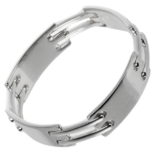Gucci Logo Plate Silver Silver Bracelet Jewelry ()