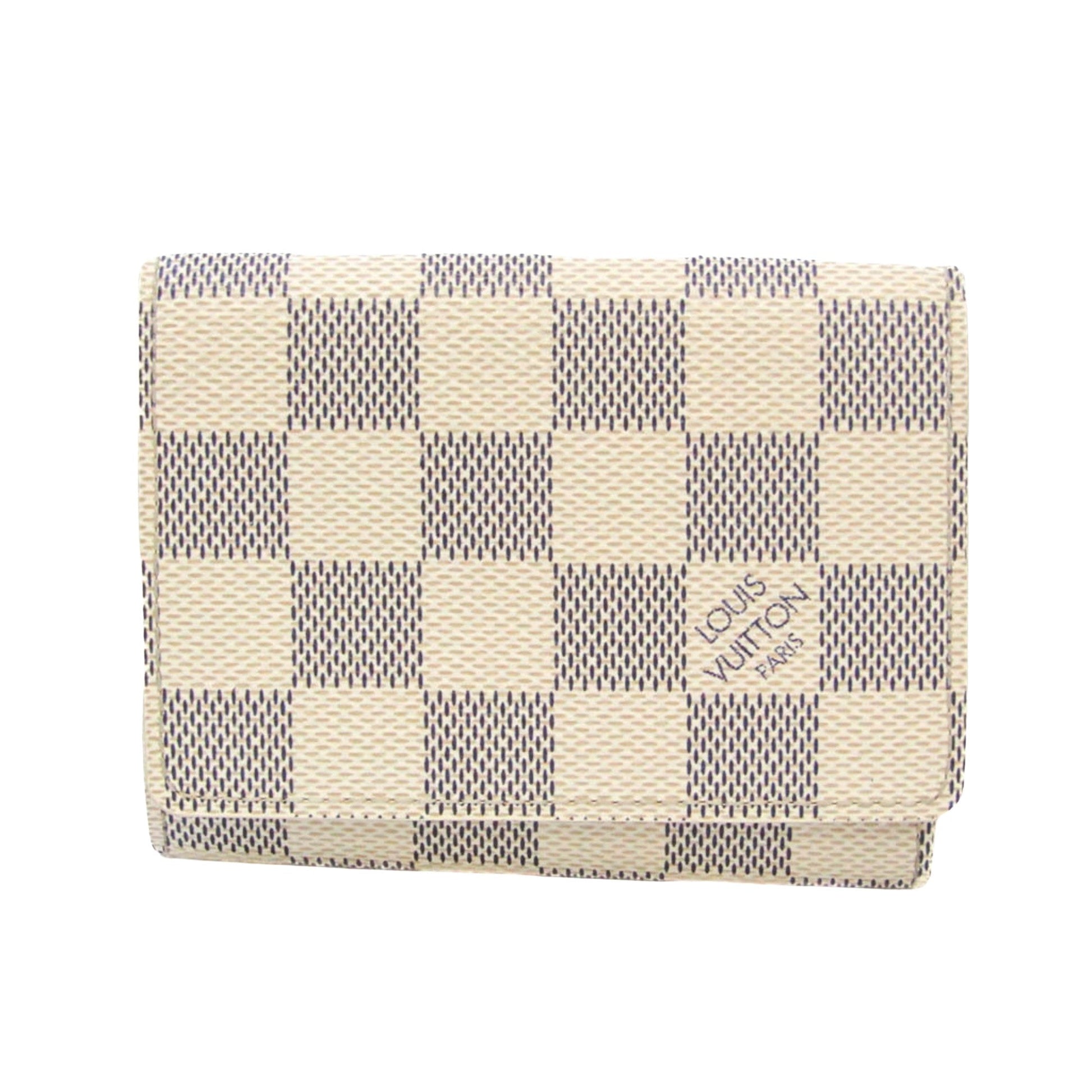 Louis Vuitton Porte Carte De Visite White Canvas Wallet  ()