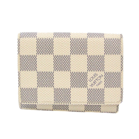 Louis Vuitton Porte Carte De Visite White Canvas Wallet  ()