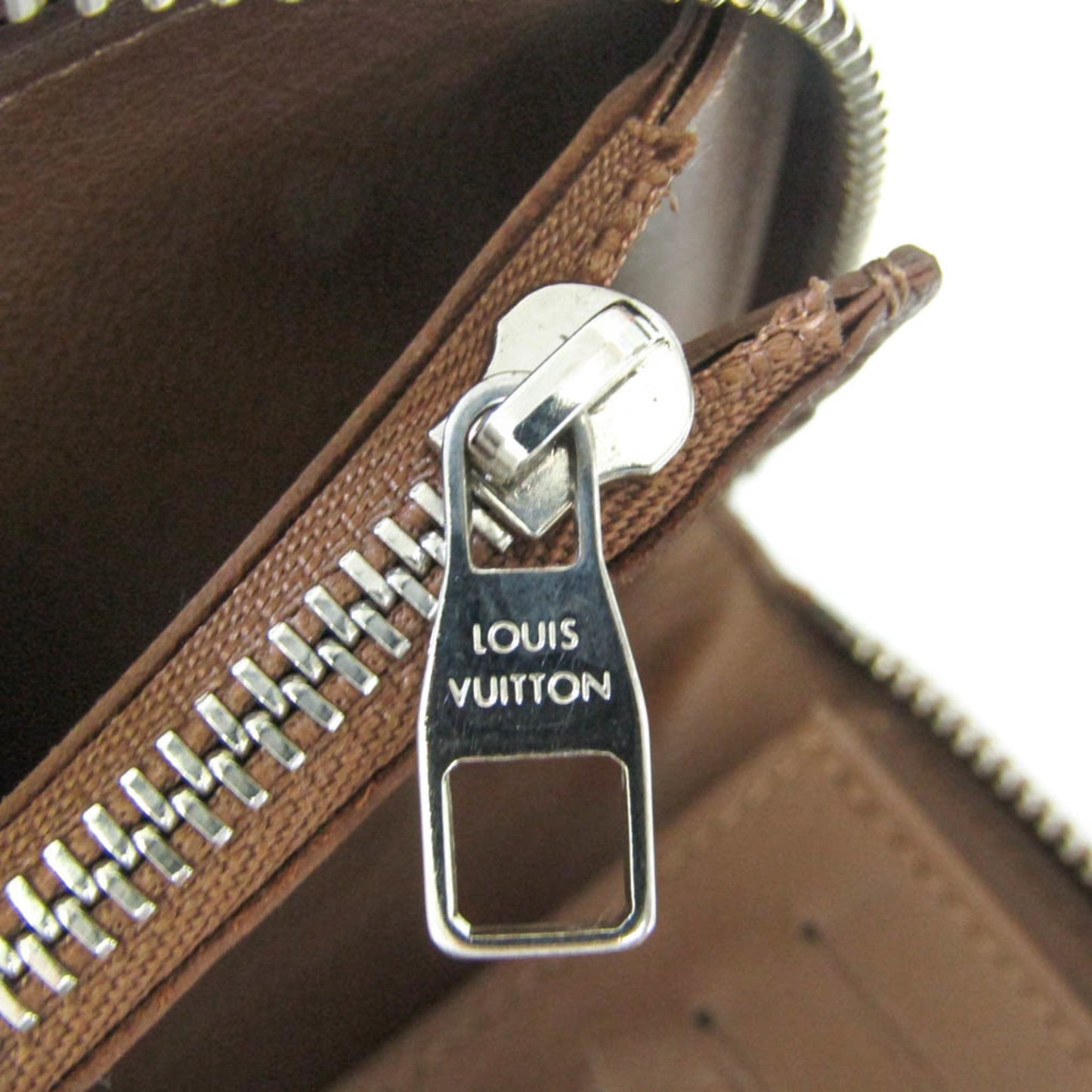 Louis Vuitton Zippy Brown Leather Wallet