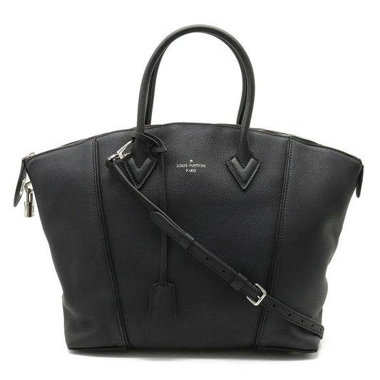 Louis Vuitton Lockit Black Leather Handbag ()