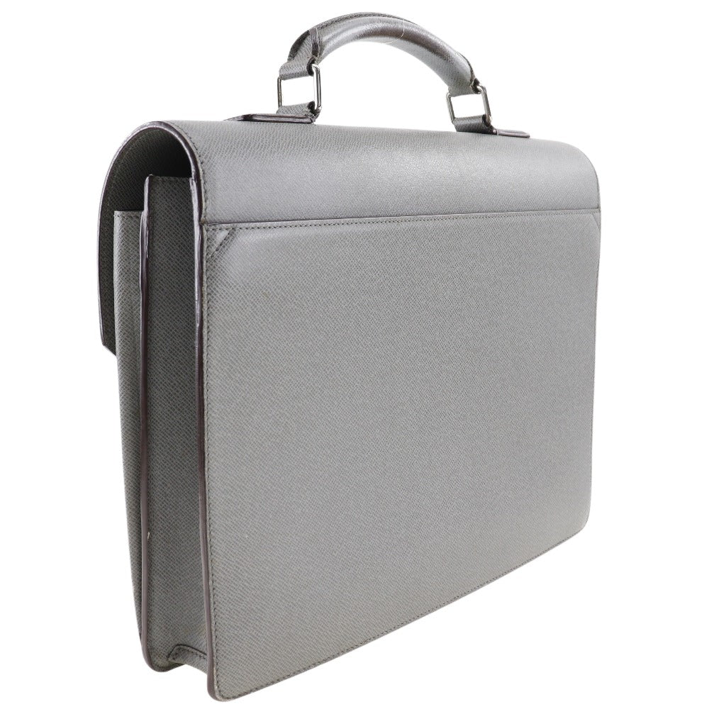 Louis Vuitton Robusto Grey Leather Briefcase Bag