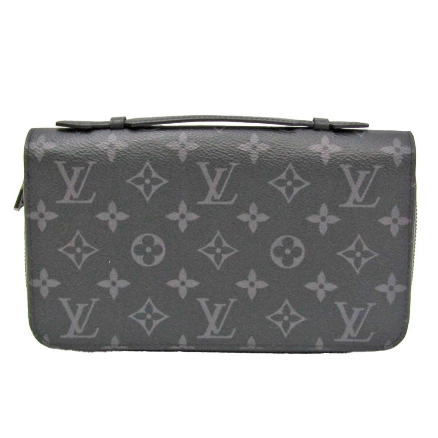 Louis Vuitton Zippy Xl Black Canvas Wallet  ()