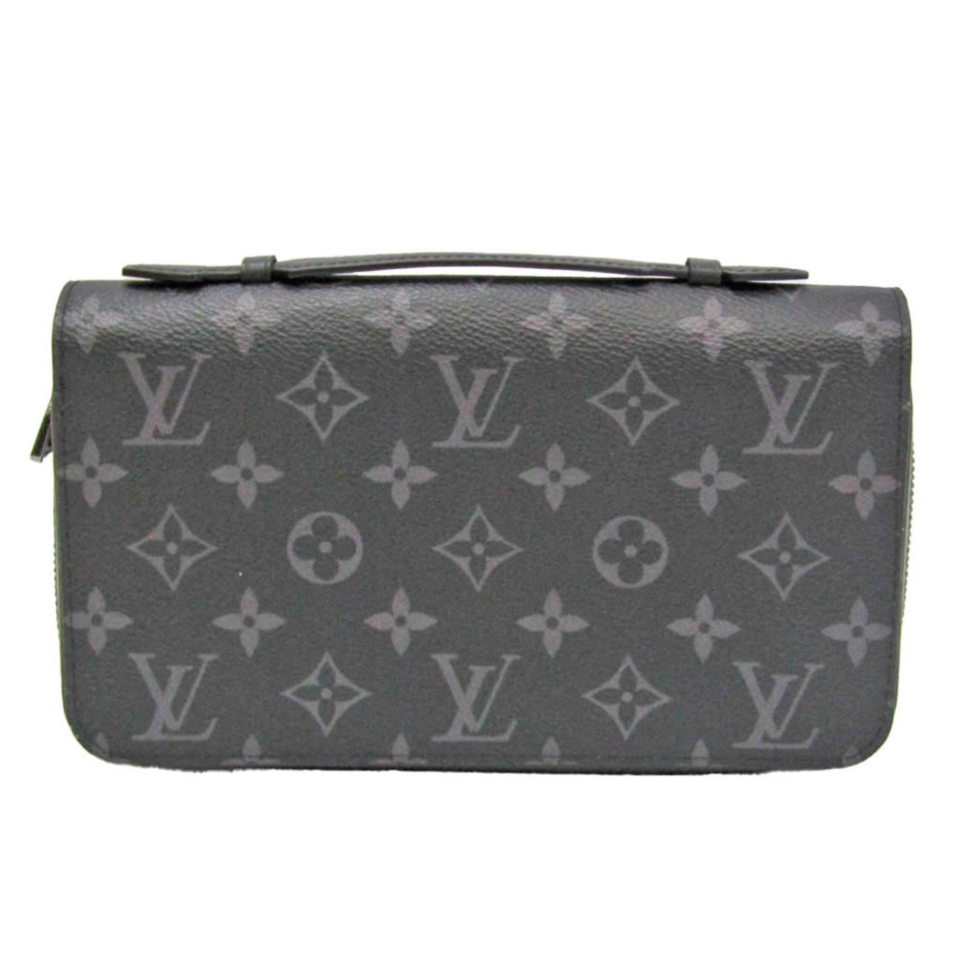 Louis Vuitton Zippy Xl Black Canvas Wallet  ()