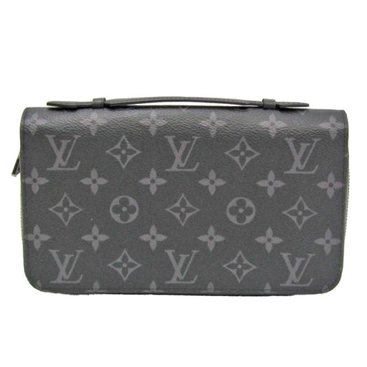 Louis Vuitton Zippy Xl Black Canvas Wallet  ()