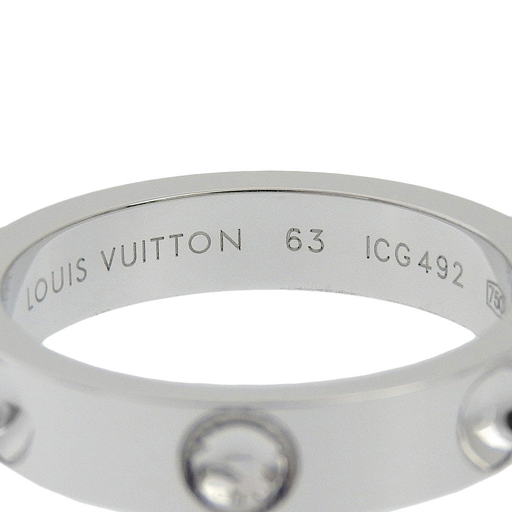 Louis Vuitton Empreinte Silver White Gold Ring Jewelry