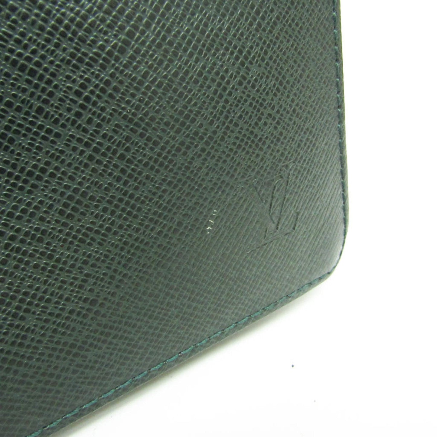 Louis Vuitton Taiga Green Leather Briefcase Bag