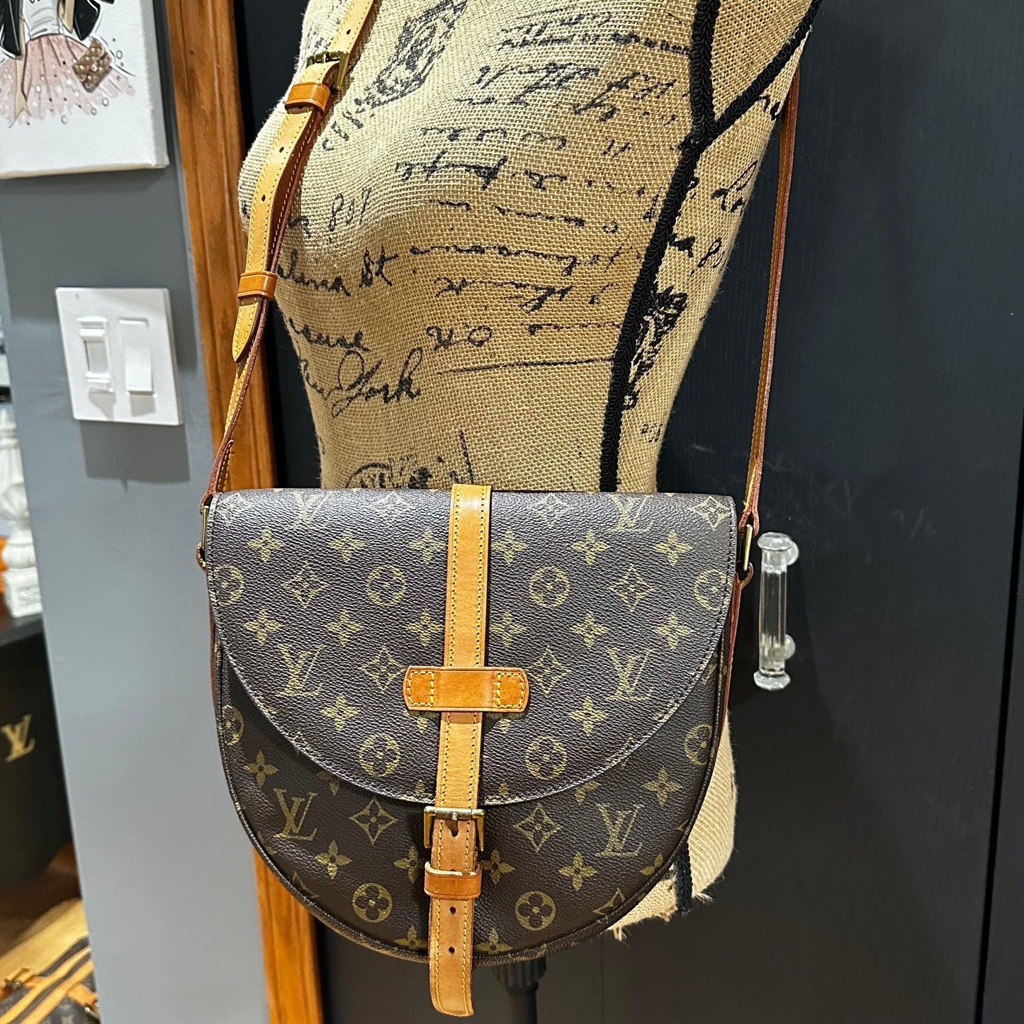 The Dove Crossbody -Orvis bags LV Monogram in Vachetta